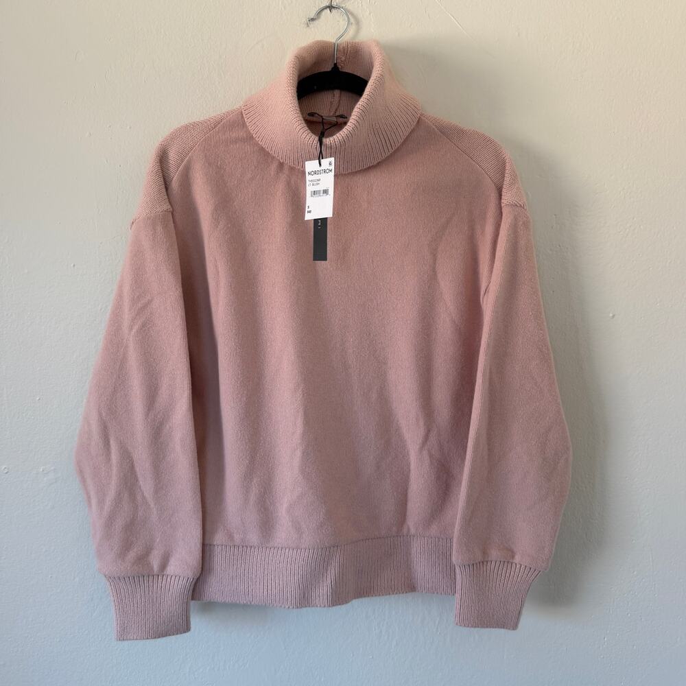 NWT T Tahari pink turtleneck sweater